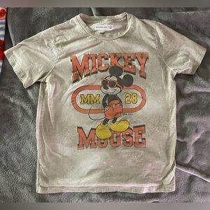 Abercrombie Kids Mickey Mouse T-Shirt - Gray and Orange